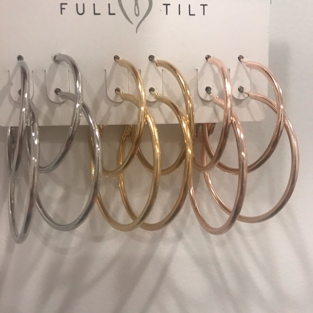 Full Tilt Hoop Earrings (3)